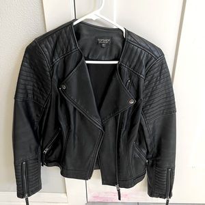 Black TopShop Leather Jacket